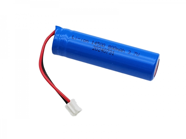 3.7V 800mAh 14500 圆柱锂电池 | 2pin